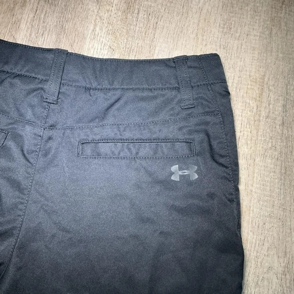 Under‎ Armour Athletic Shorts Boys Youth Size 14 Black Loose Fit Basketball UA